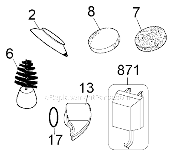 Page A Diagram and Parts List for SB450A Type 2 Black and Decker Power Scrubber